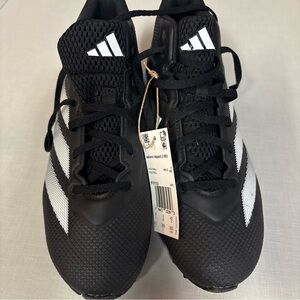 Adidas Adizero Impact.2 Molded Mens Size 8.5 Black White Running Football Cleats